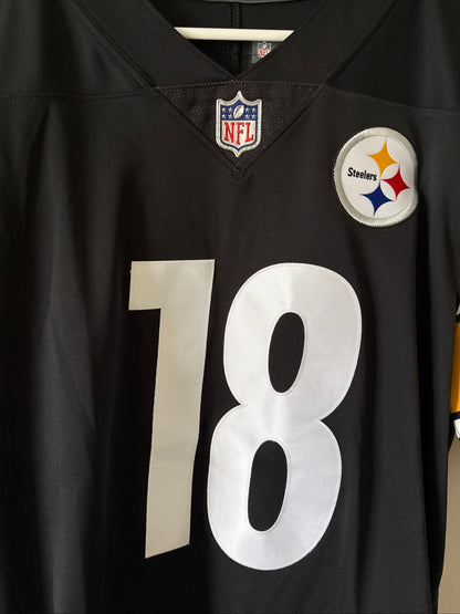 Men’s Nike Diontae Johnson #18 Pittsburgh Steelers Vapor Lmtd Jersey Sz M RARE