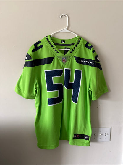 Men's Nike Bobby Wagner #54 Seahawks Vapor Lmtd Color Rush Jersey Sz XL - RARE