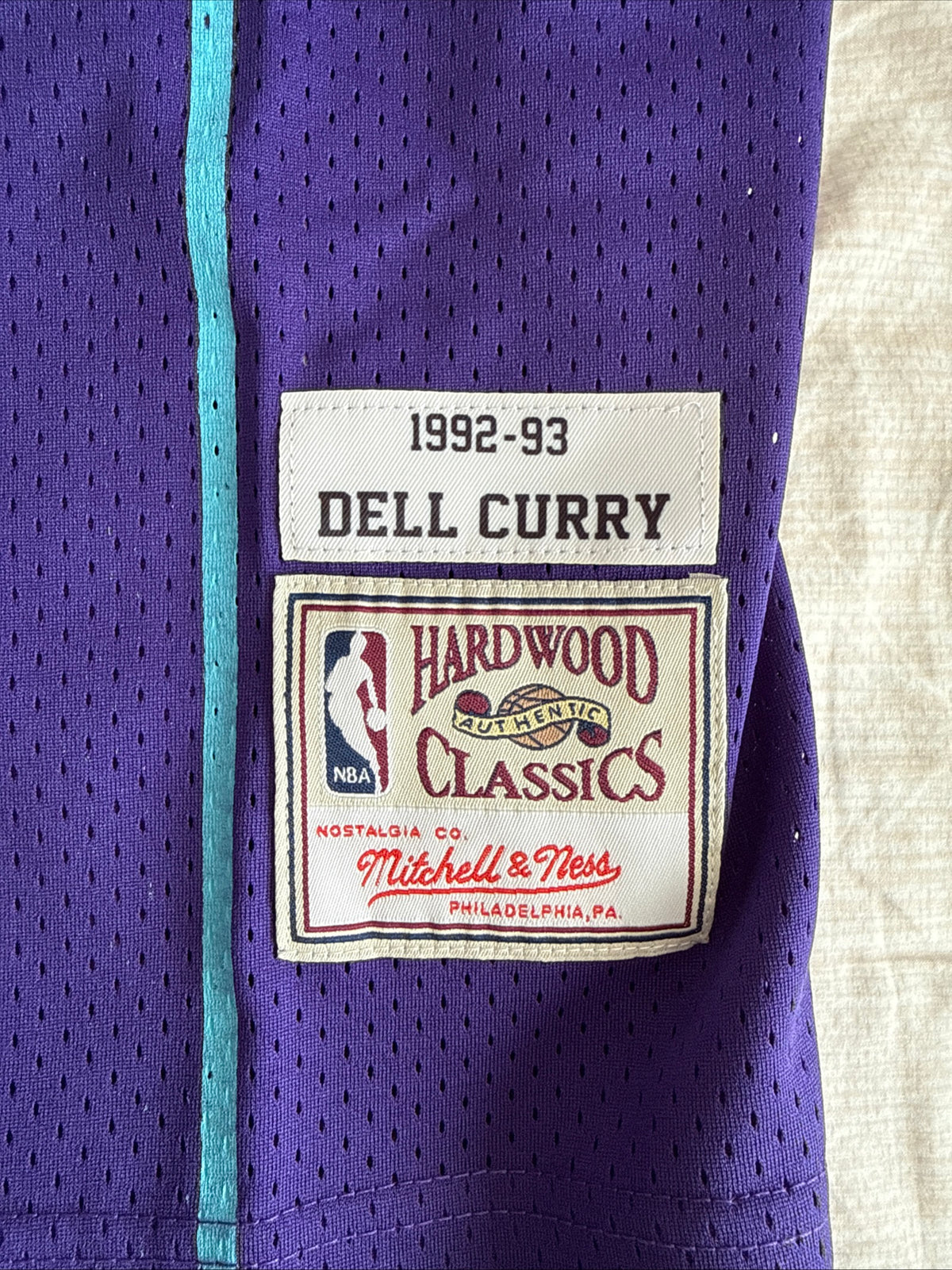Men's Mitchell & Ness Dell Curry #30 Charlotte Hornets 1992/93 Jersey Sz XL RARE
