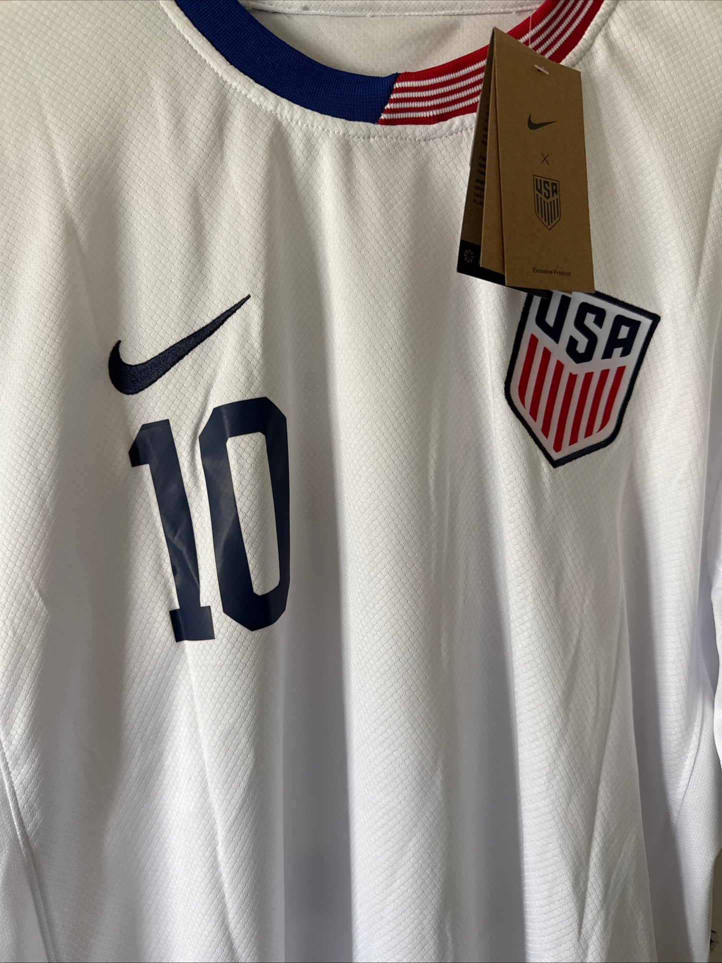 Men’s Nike Christian Pulisic #10 USMNT 2024 American Classic Jersey Sz XL - RARE