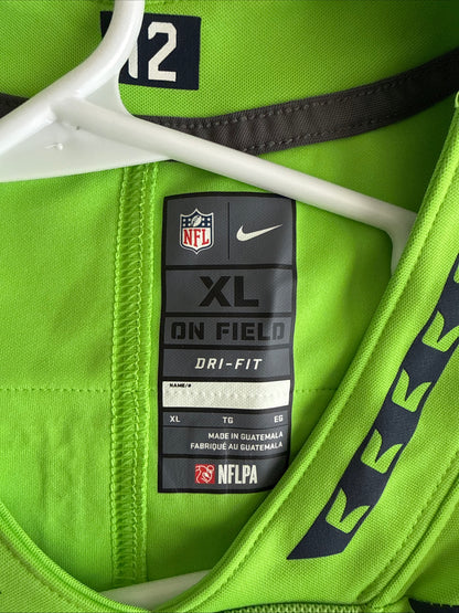 Men's Nike Tyler Lockett #16 Seattle Seahawks Vapor Lmtd Color Rush Jersey Sz XL