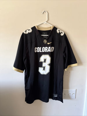 Men’s Nike Dylan Edwards #3 Colorado Buffaloes NCAA Jersey Sz L - Black RARE