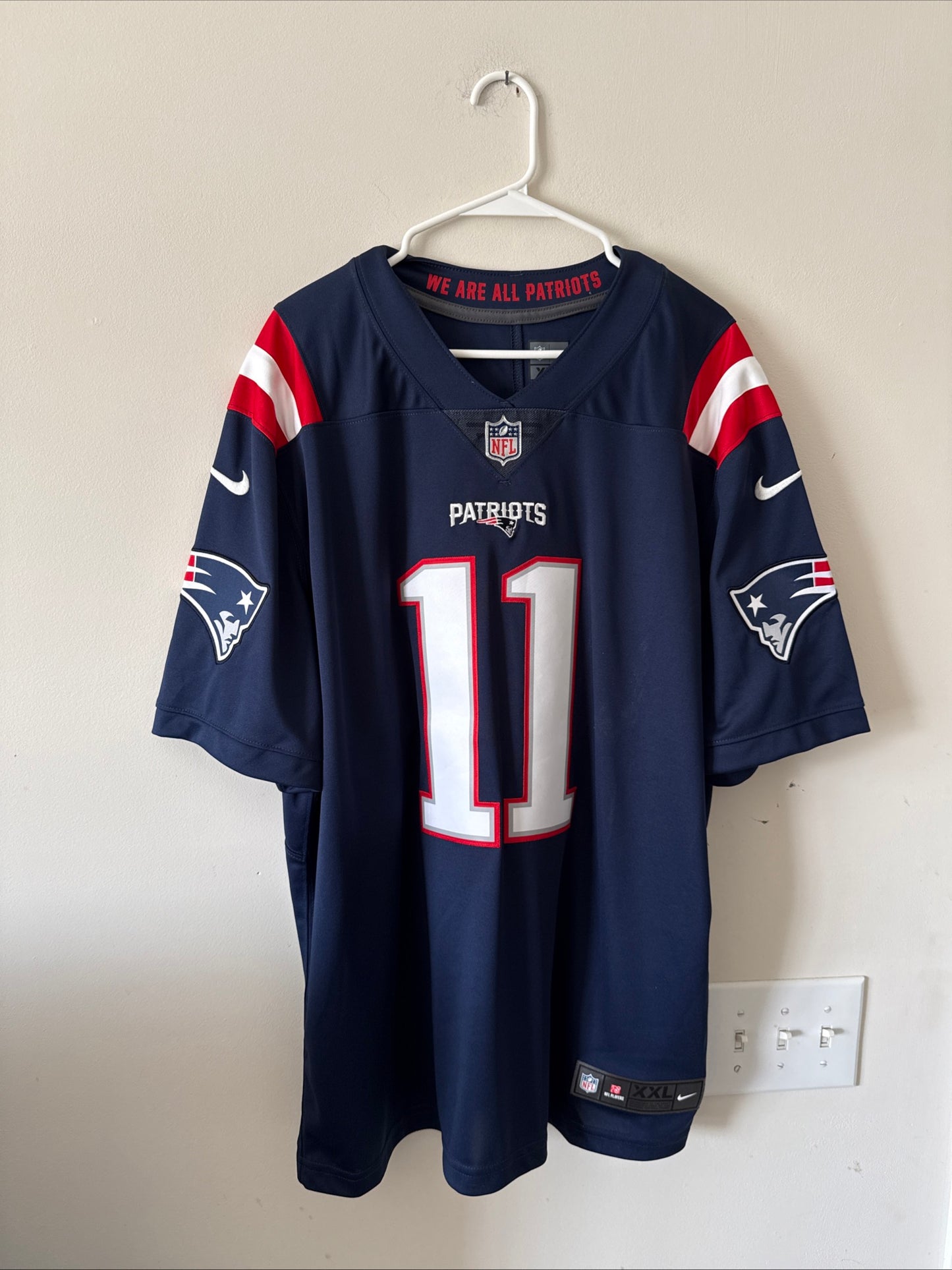 Men's Nike Julian Edelman #11 Patriots Vapor Lmtd Color Rush Jersey Sz 2XL RARE