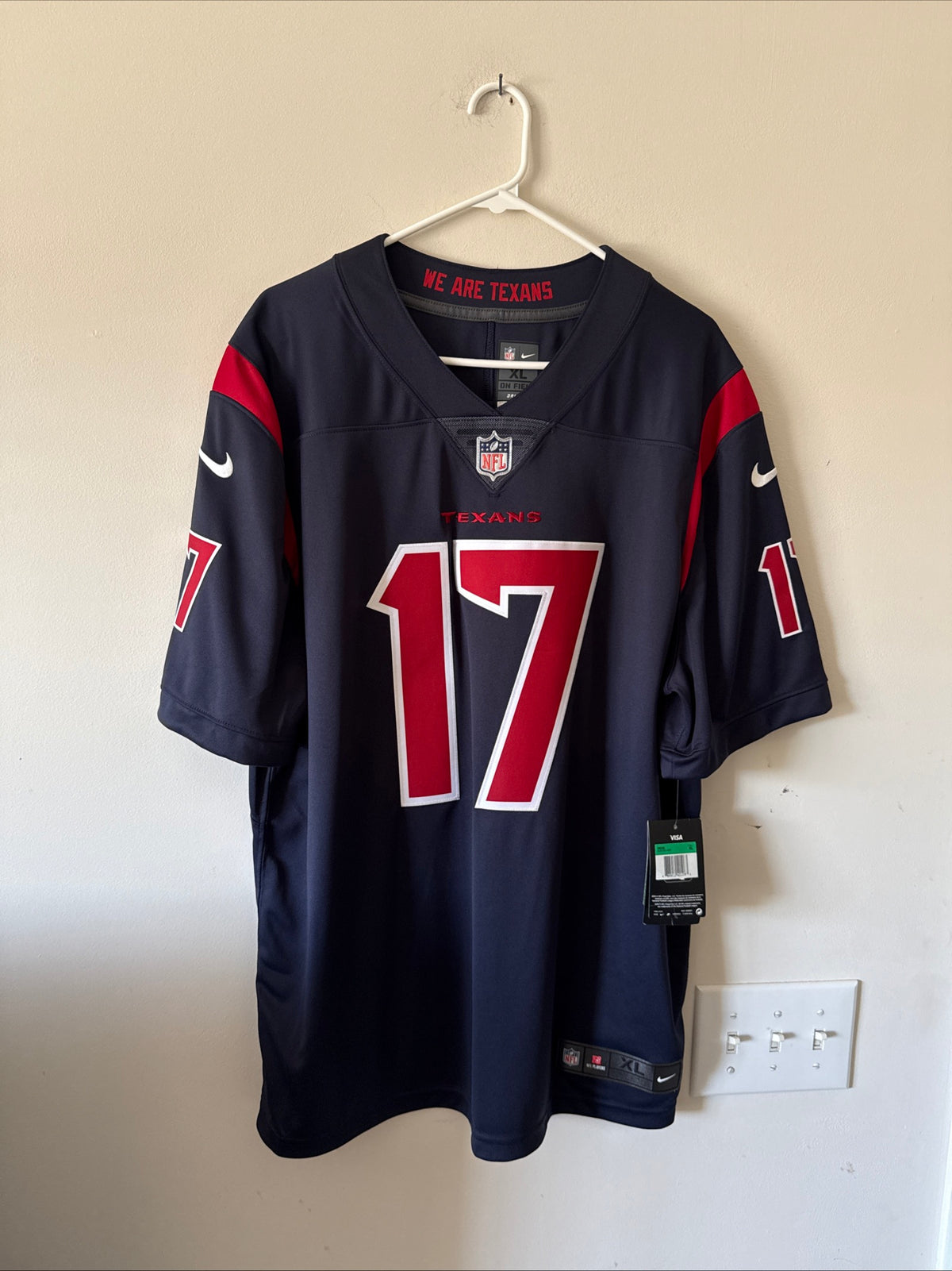Men's Nike Brock Osweiler #17 Houston Texans Color Rush Vapor Lmtd Jersey Sz XL