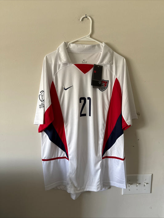 Men’s Nike Landon Donovan #21 USMNT 2002 World Cup Home Jersey Sz XL - NWT RARE