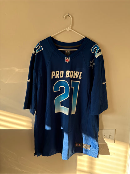 Men's Nike Ezekiel Elliott #21 Cowboys 2019 Pro Bowl Game Jersey Sz 2XL - RARE