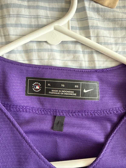 Men's Nike Kris Bryant #23 Colorado Rockies Alt MLB Jersey Sz XL - Purple RARE