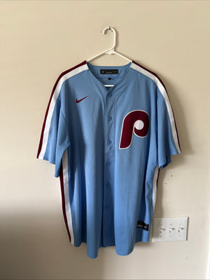 Men’s Nike Nick Castellanos #8 Philadelphia Phillies Retro Jersey Sz XL - RARE