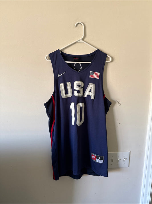 Men’s Nike Kyrie Irving #10 Team USA 2016 Summer Olympics Jersey Sz L - RARE
