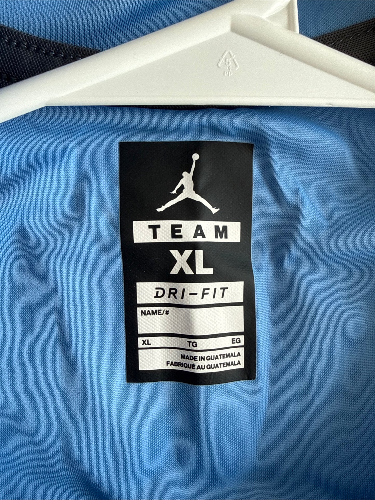 Men’s Jordan Zach Rice #55 UNC Tarheels NCAA Jersey Sz XL - Blue RARE