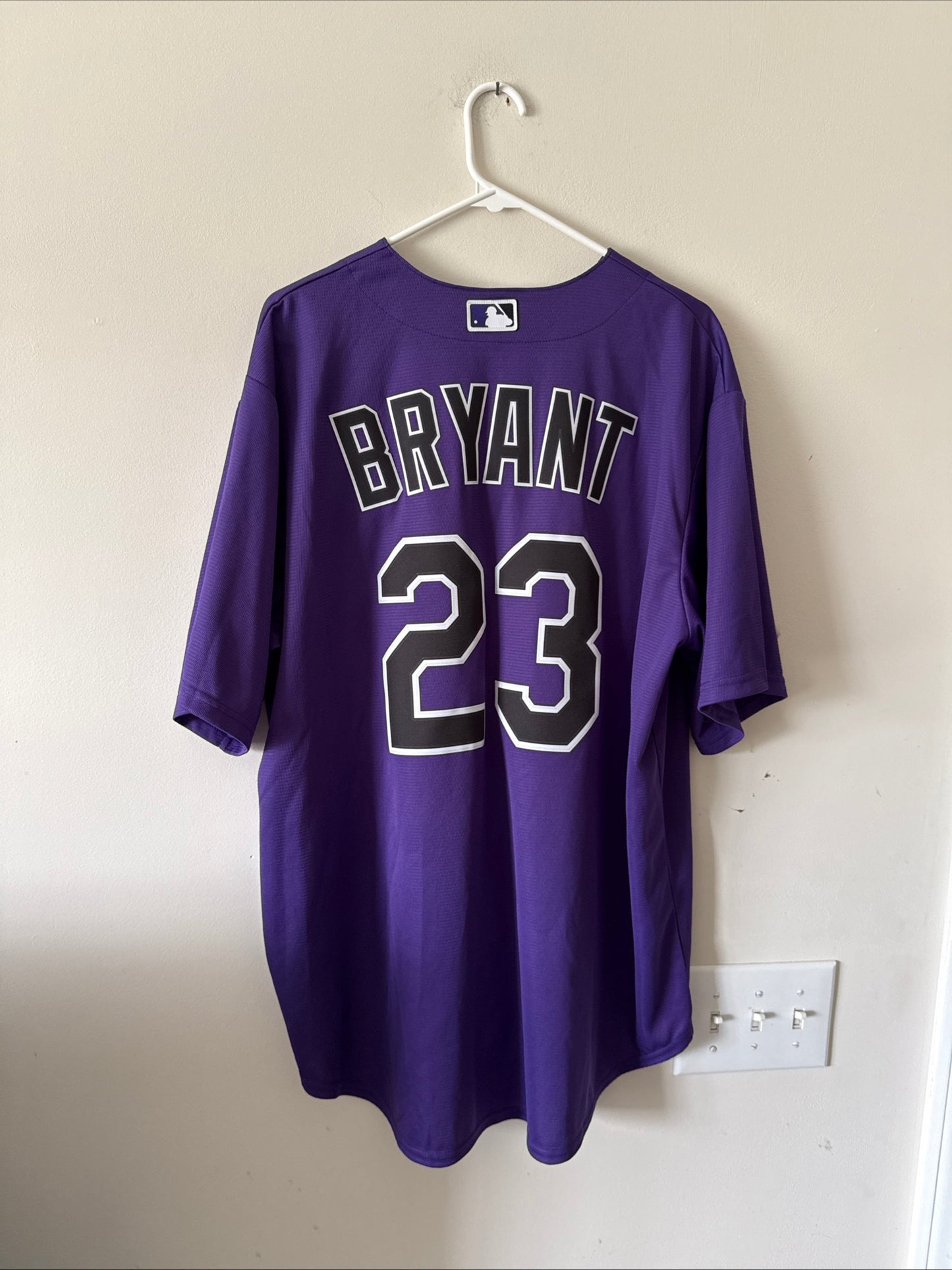 Men's Nike Kris Bryant #23 Colorado Rockies Alt MLB Jersey Sz XL - Purple RARE
