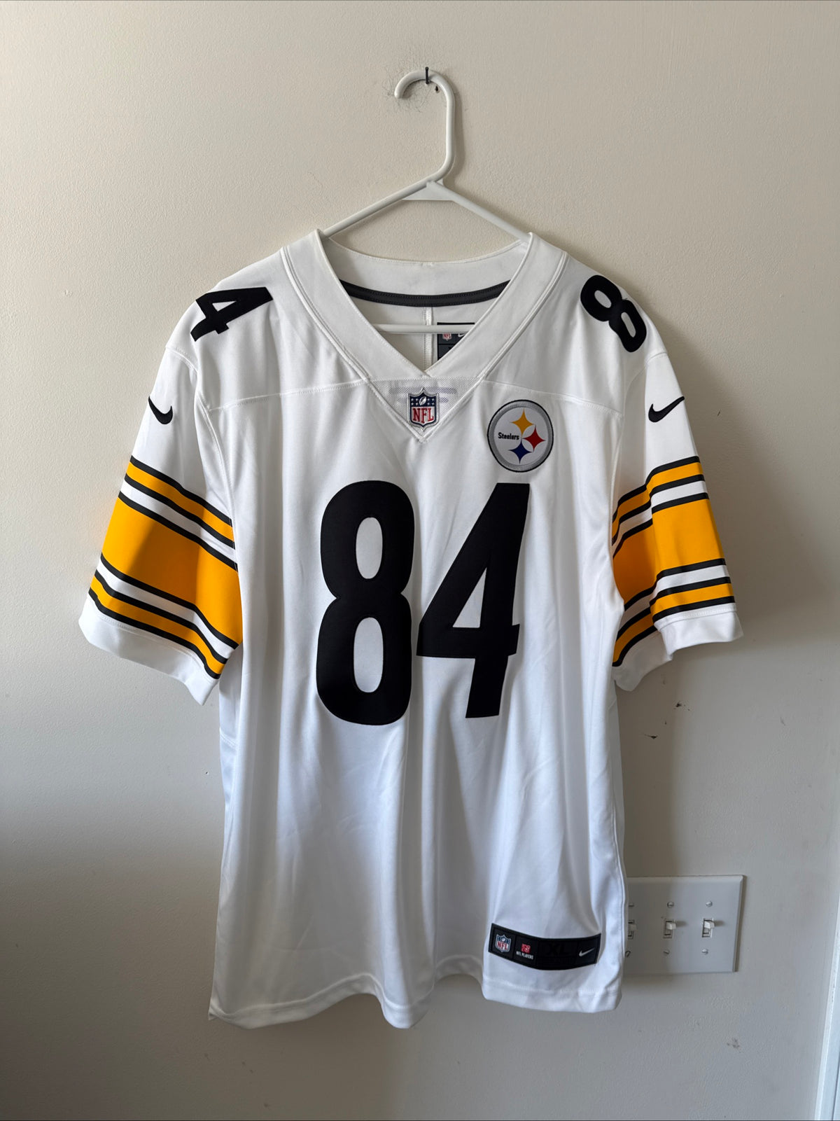Men's Nike Antonio Brown #84 Steelers Vapor Lmtd NFL Jersey Sz XL - White RARE