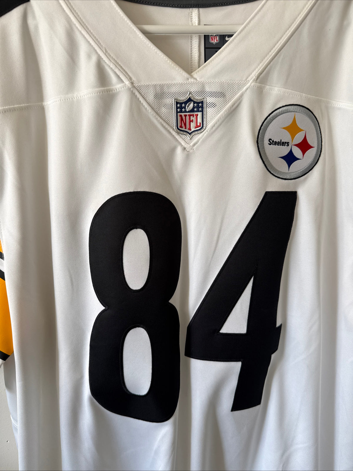 Men's Nike Antonio Brown #84 Steelers Vapor Lmtd NFL Jersey Sz XL - White RARE