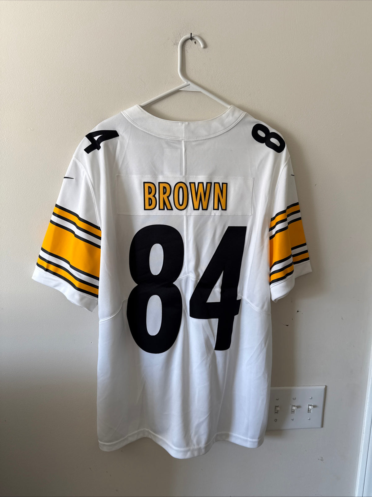 Men's Nike Antonio Brown #84 Steelers Vapor Lmtd NFL Jersey Sz XL - White RARE