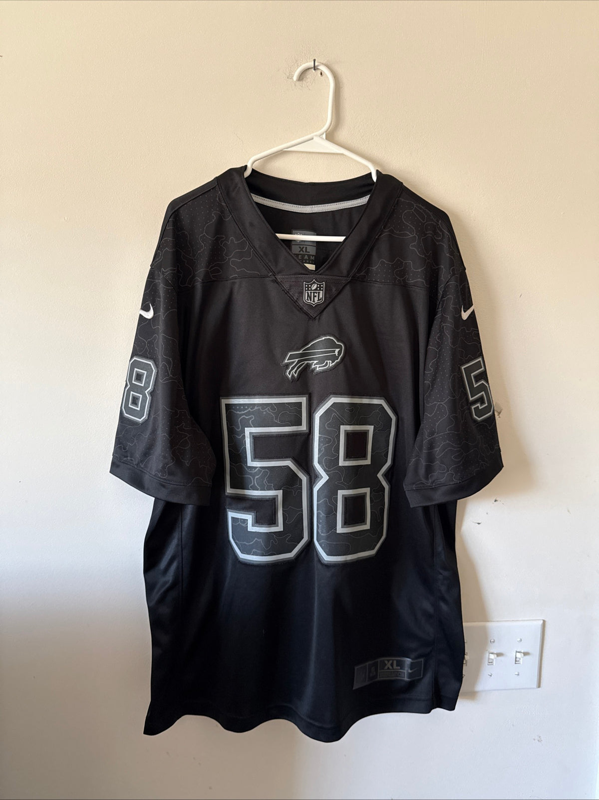 Men's Nike Matt Milano #58 Buffalo Bills RFLCTV Lmtd Jersey Sz XL - Black RARE