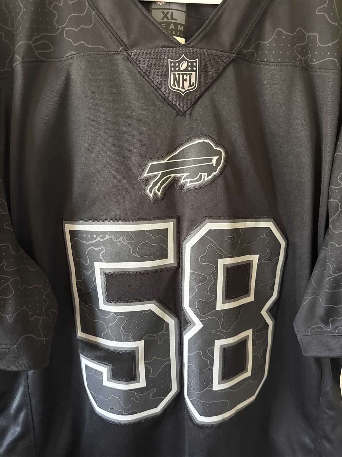 Men's Nike Matt Milano #58 Buffalo Bills RFLCTV Lmtd Jersey Sz XL - Black RARE
