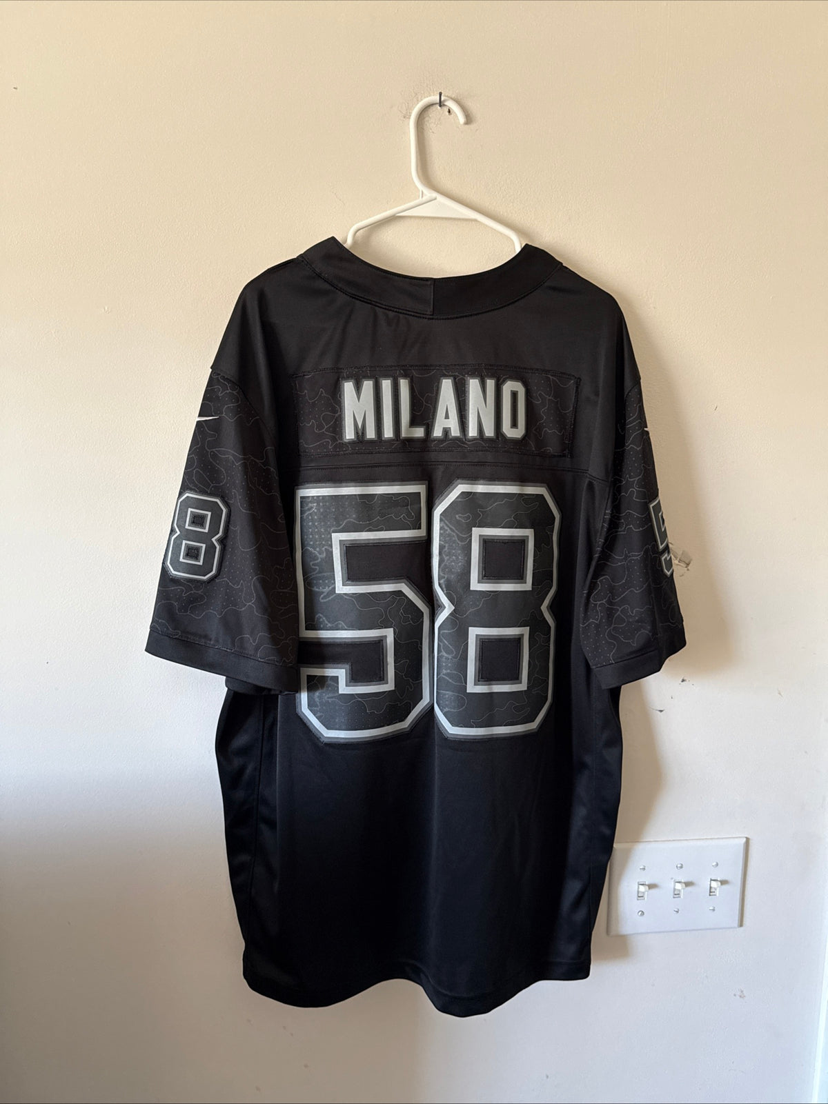 Men's Nike Matt Milano #58 Buffalo Bills RFLCTV Lmtd Jersey Sz XL - Black RARE