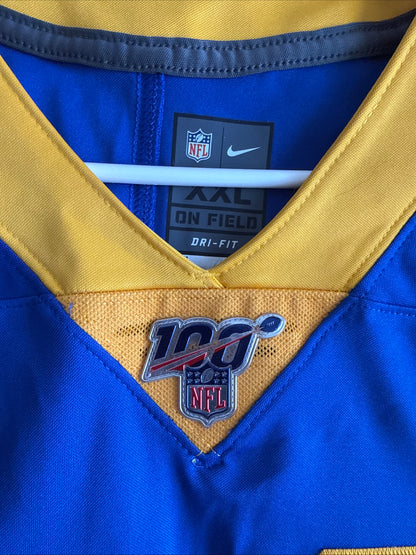 Men's Nike Todd Gurley II #30 Los Angeles Rams NFL 100 Vapor Lmtd Jersey Sz 2XL