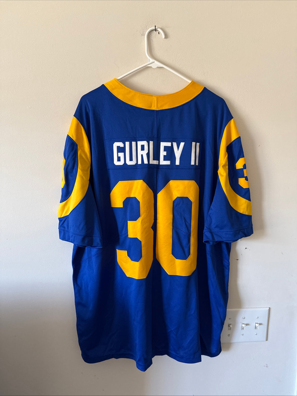 Men's Nike Todd Gurley II #30 Los Angeles Rams NFL 100 Vapor Lmtd Jersey Sz 2XL