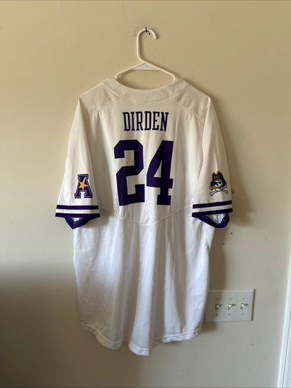 Men's Nike Justin Dirden #24 East Carolina Pirates Baseball Jersey Sz XL - RARE