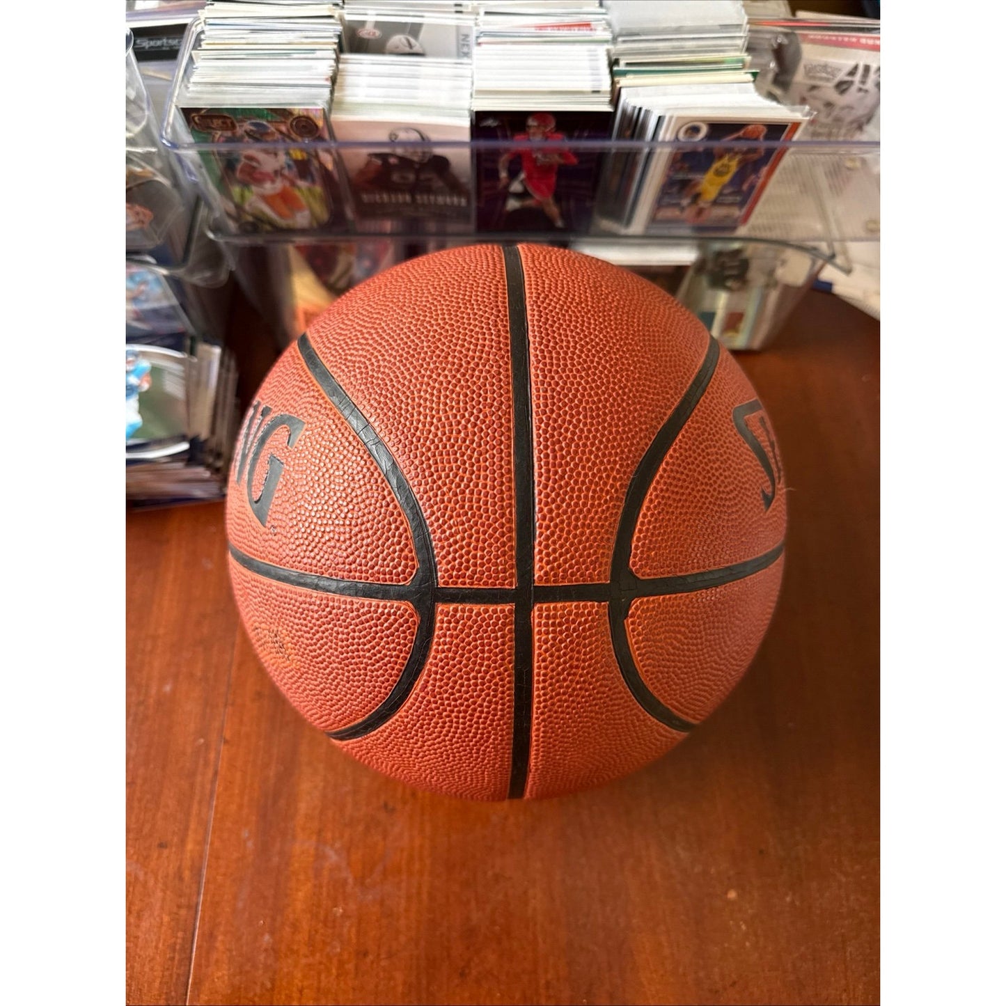 Kendall Gill #13 Autographed Spalding NBA Basketball Charlotte Hornets