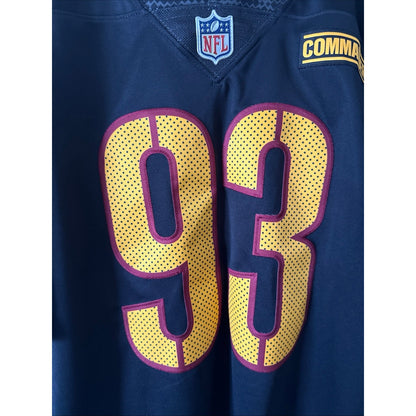 Men’s Nike Jonathan Allen #93 Washington Commanders Vapor Lmtd Alt Jersey Sz L