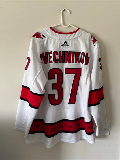 Men's adidas Andrei Svechnikov 37 Carolina Hurricanes Away Jersey Sz 52 - RARE - Kyle’s Football Cards