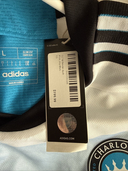 Men’s adidas Ben Bender 15 Charlotte FC 2024/25 MLS Jersey Sz L - White NWT - Kyle’s Football Cards