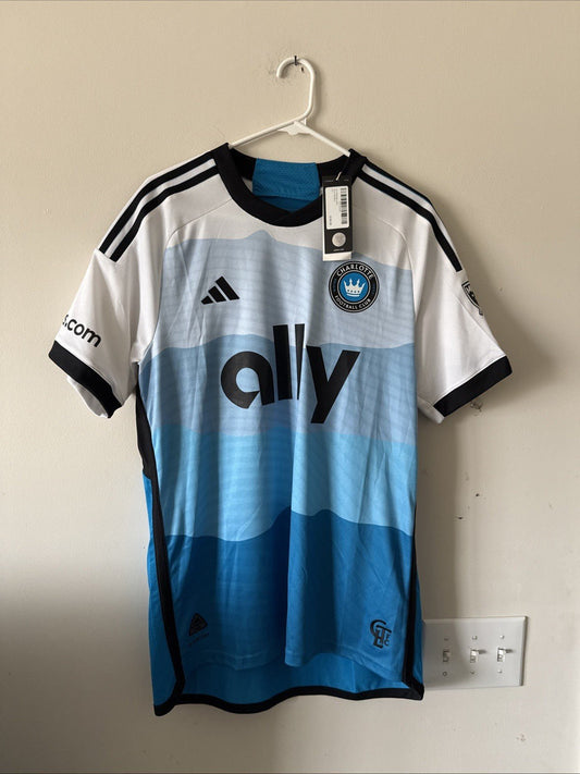 Men’s adidas Ben Bender 15 Charlotte FC 2024/25 MLS Jersey Sz L - White NWT - Kyle’s Football Cards