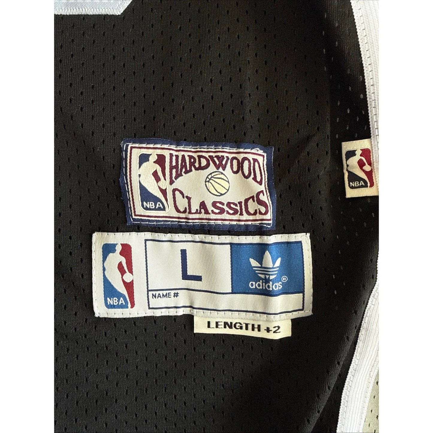 Men’s Adidas David Robinson 50 Spurs Hardwood Classics Soul Jersey Sz L +2 NWT - Kyle’s Football Cards