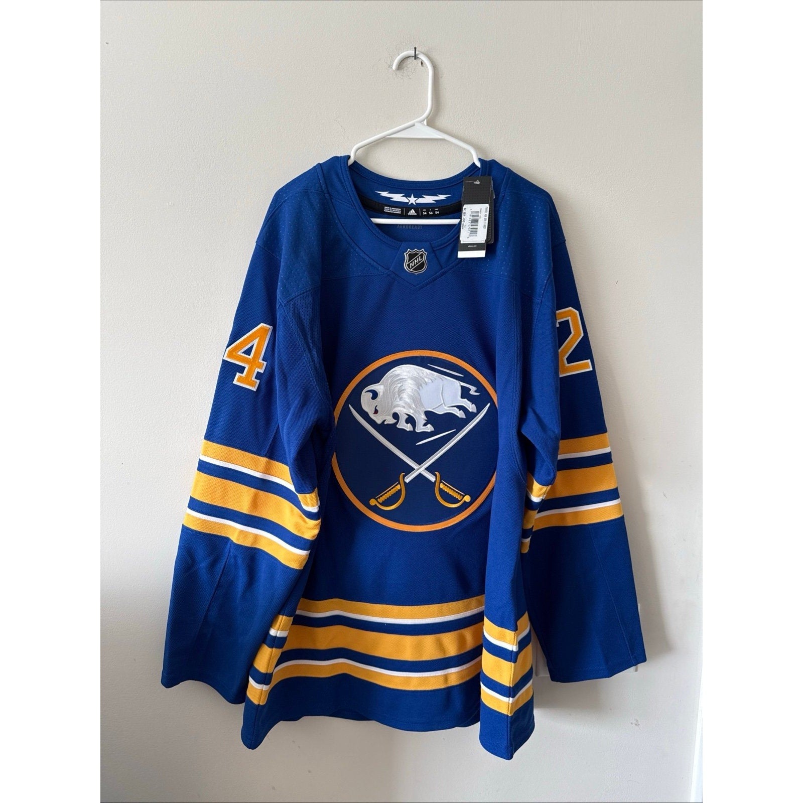 Men’s Adidas Dylan Cozens 24 Signed Buffalo Sabres Jersey Fanatics Sz 54 - NWT - Kyle’s Football Cards