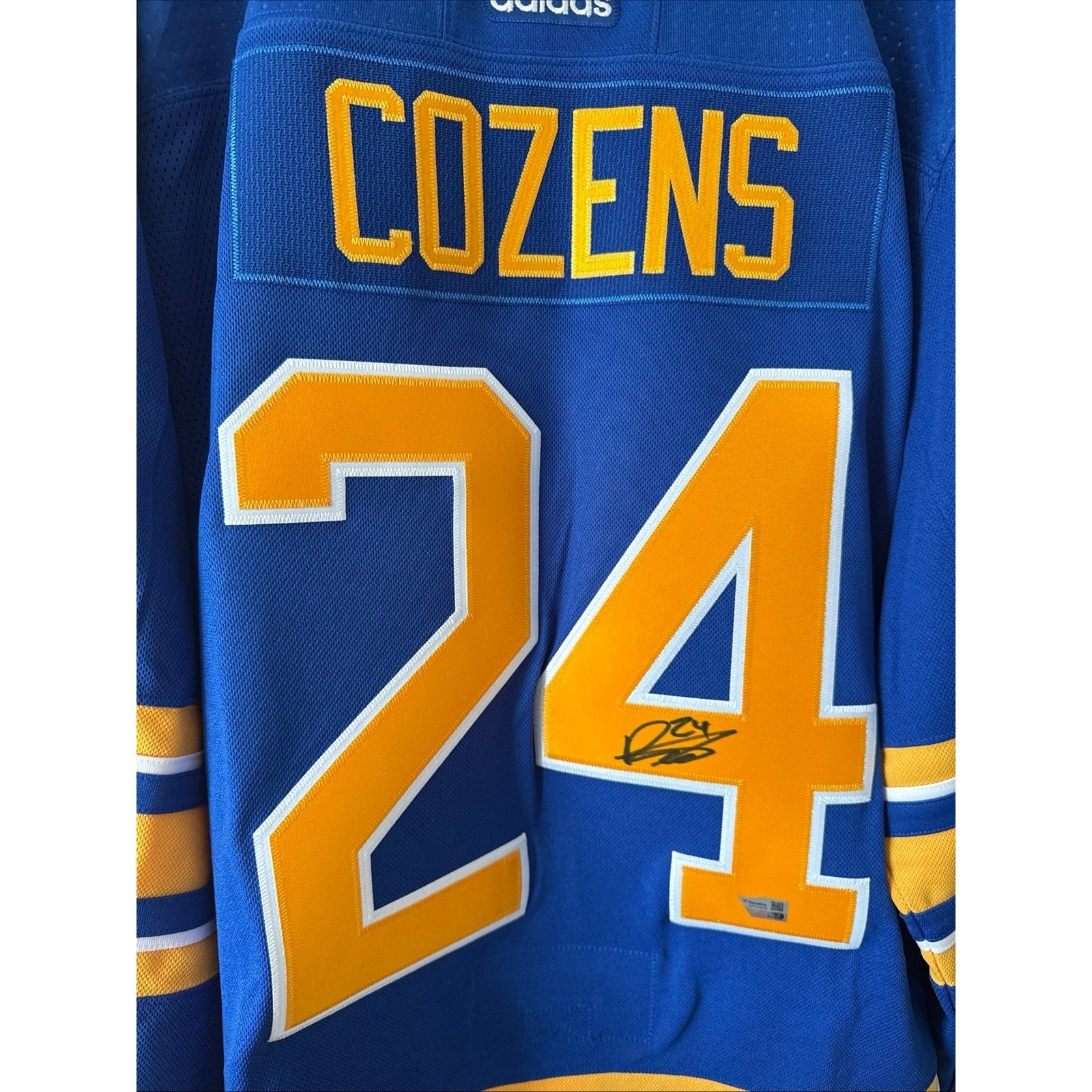 Men’s Adidas Dylan Cozens 24 Signed Buffalo Sabres Jersey Fanatics Sz 54 - NWT - Kyle’s Football Cards