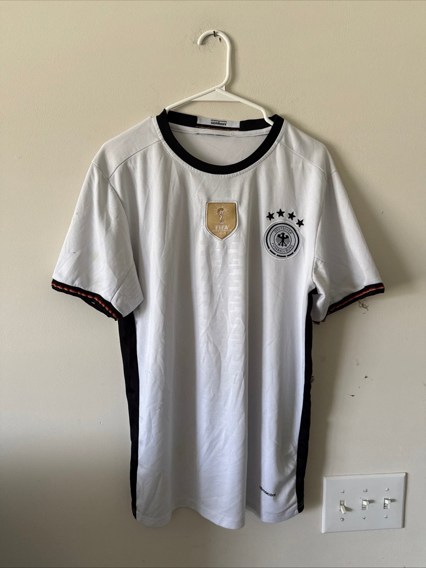 Men’s adidas Germany 11 2015-16 Home Soccer Jersey Football Shirt Sz M - White - Kyle’s Football Cards