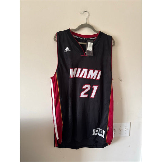 Men’s Adidas Hassan Whiteside 21 Miami Heat Black Jersey Size XL+2 - NWT - Kyle’s Football Cards