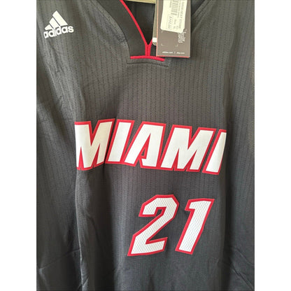 Men’s Adidas Hassan Whiteside 21 Miami Heat Black Jersey Size XL+2 - NWT - Kyle’s Football Cards