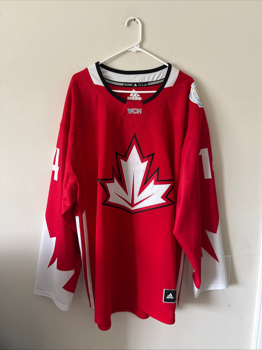MEN’S ADIDAS JAMIE BENN 14 TEAM CANADA 2016 WORLD CUP JERSEY SZ 2XL - RED RARE - Kyle’s Football Cards