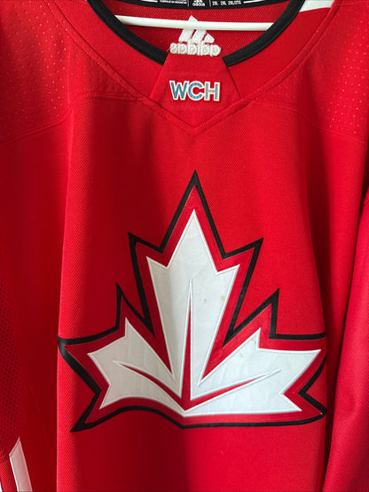 MEN’S ADIDAS JAMIE BENN 14 TEAM CANADA 2016 WORLD CUP JERSEY SZ 2XL - RED RARE - Kyle’s Football Cards