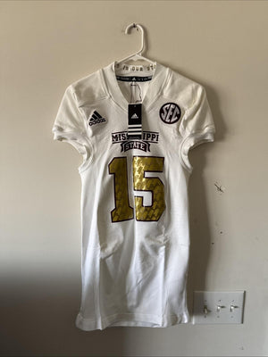 Men’s Adidas Mississipi State #15 Team Shockweb NCAA Jersey Sz XL - NWT RARE