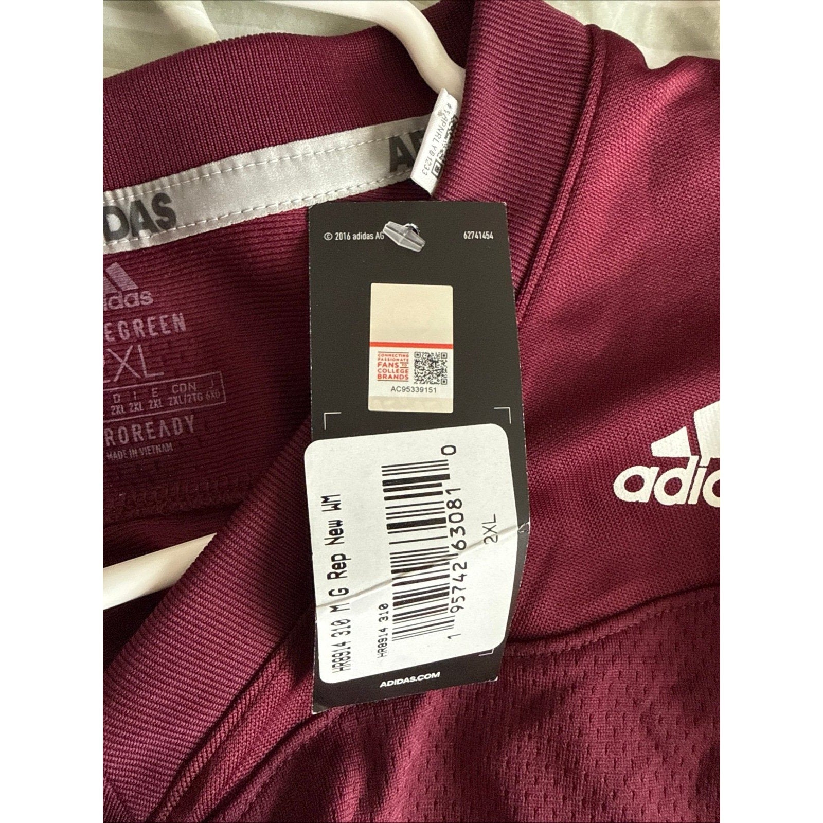 Men’s Adidas Mississippi State Bulldogs Emmanuel Forbes Jr 13 Jersey Sz 2XL NWT - Kyle’s Football Cards