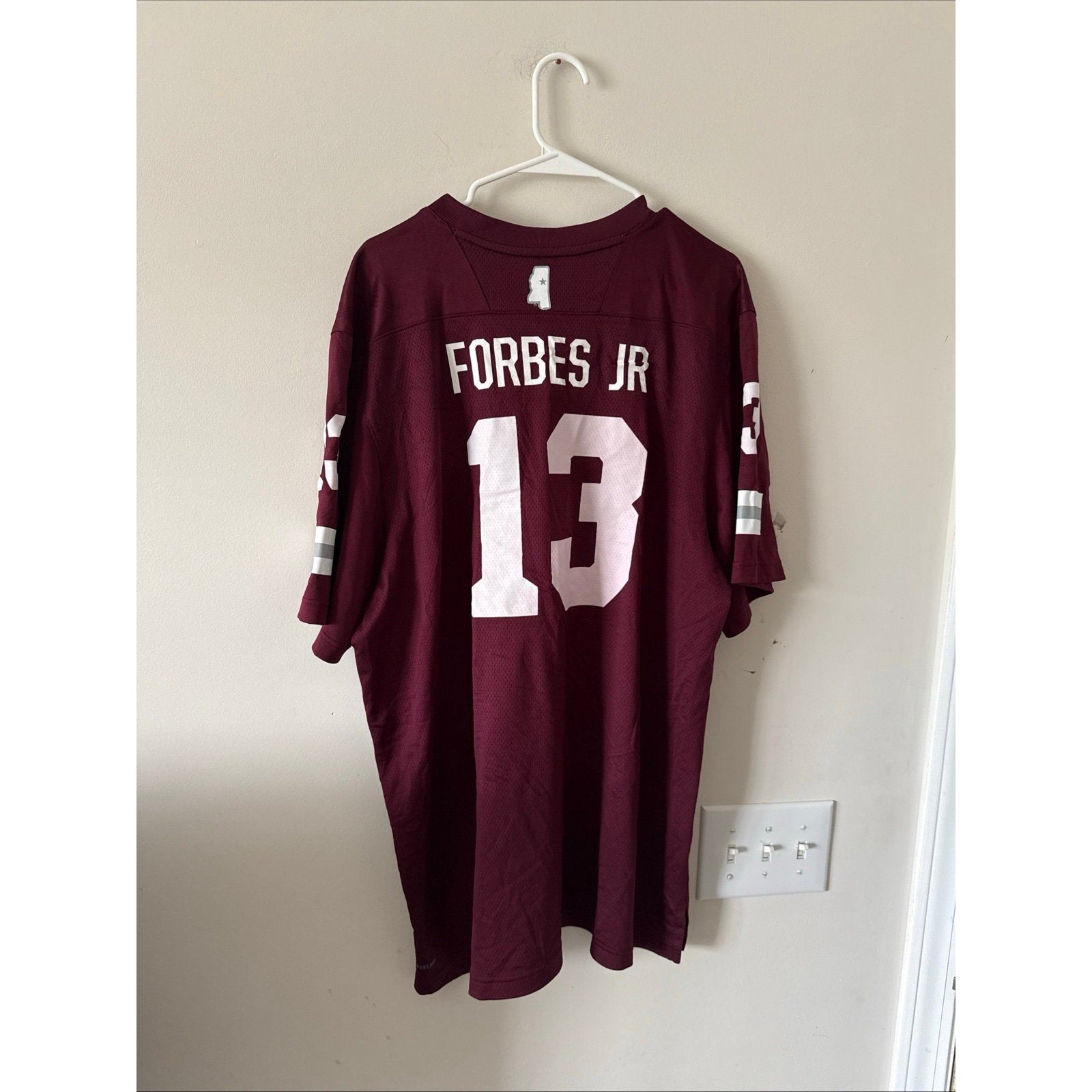 Men’s Adidas Mississippi State Bulldogs Emmanuel Forbes Jr 13 Jersey Sz 2XL NWT - Kyle’s Football Cards