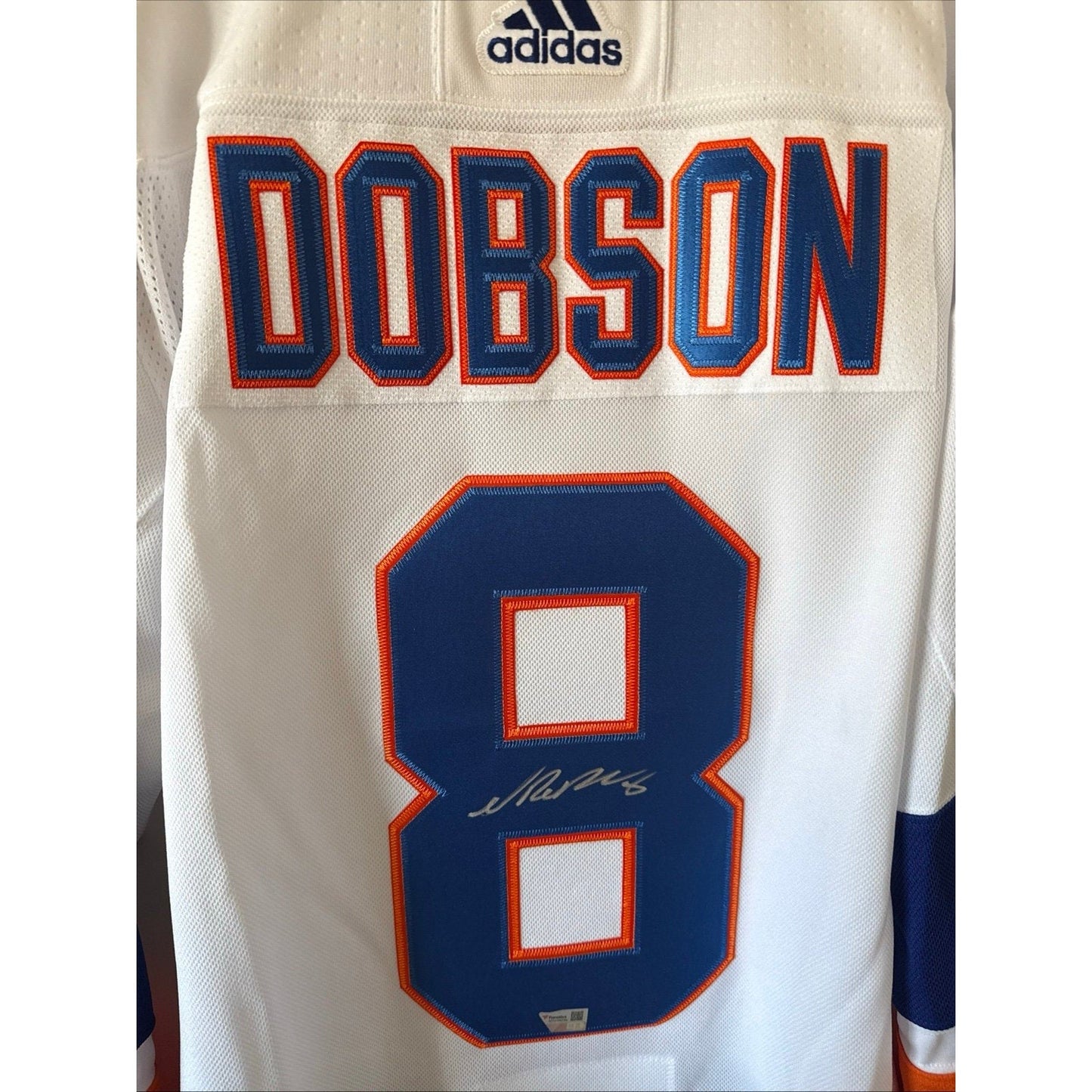 Men’s adidas Noah Dobson 8 Signed New York Islanders Jersey Sz 54 - NWT RARE - Kyle’s Football Cards