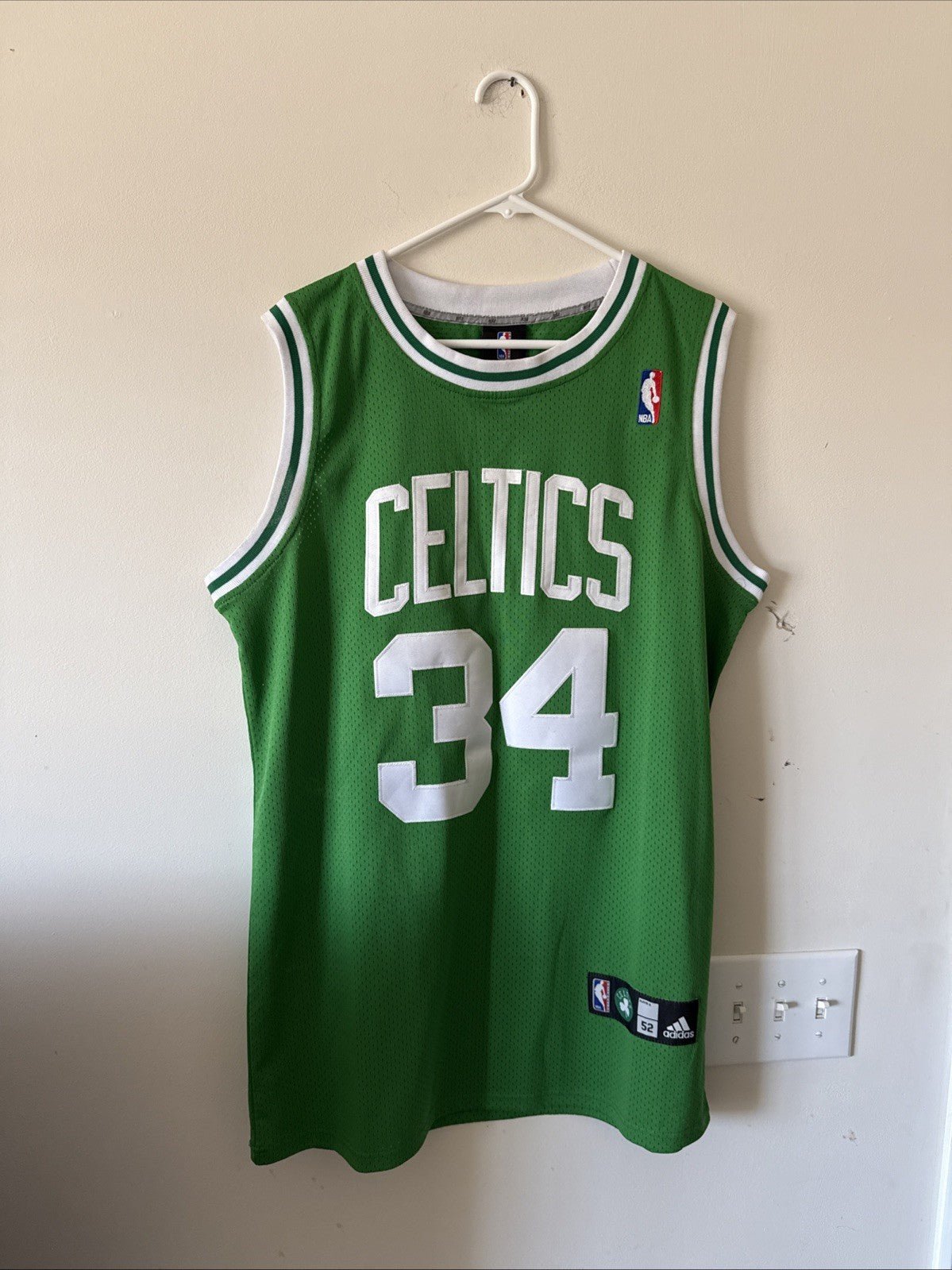 Men’s Adidas Paul Pierce 34 Boston Celtics Authentic Jersey Sz 52 - Green - Kyle’s Football Cards