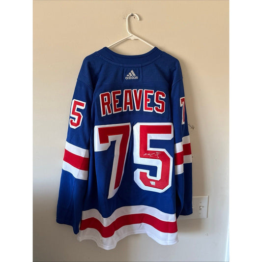 Men’s adidas Ryan Reaves 75 Signed New York Rangers Jersey Sz 54 - NWT RARE - Kyle’s Football Cards