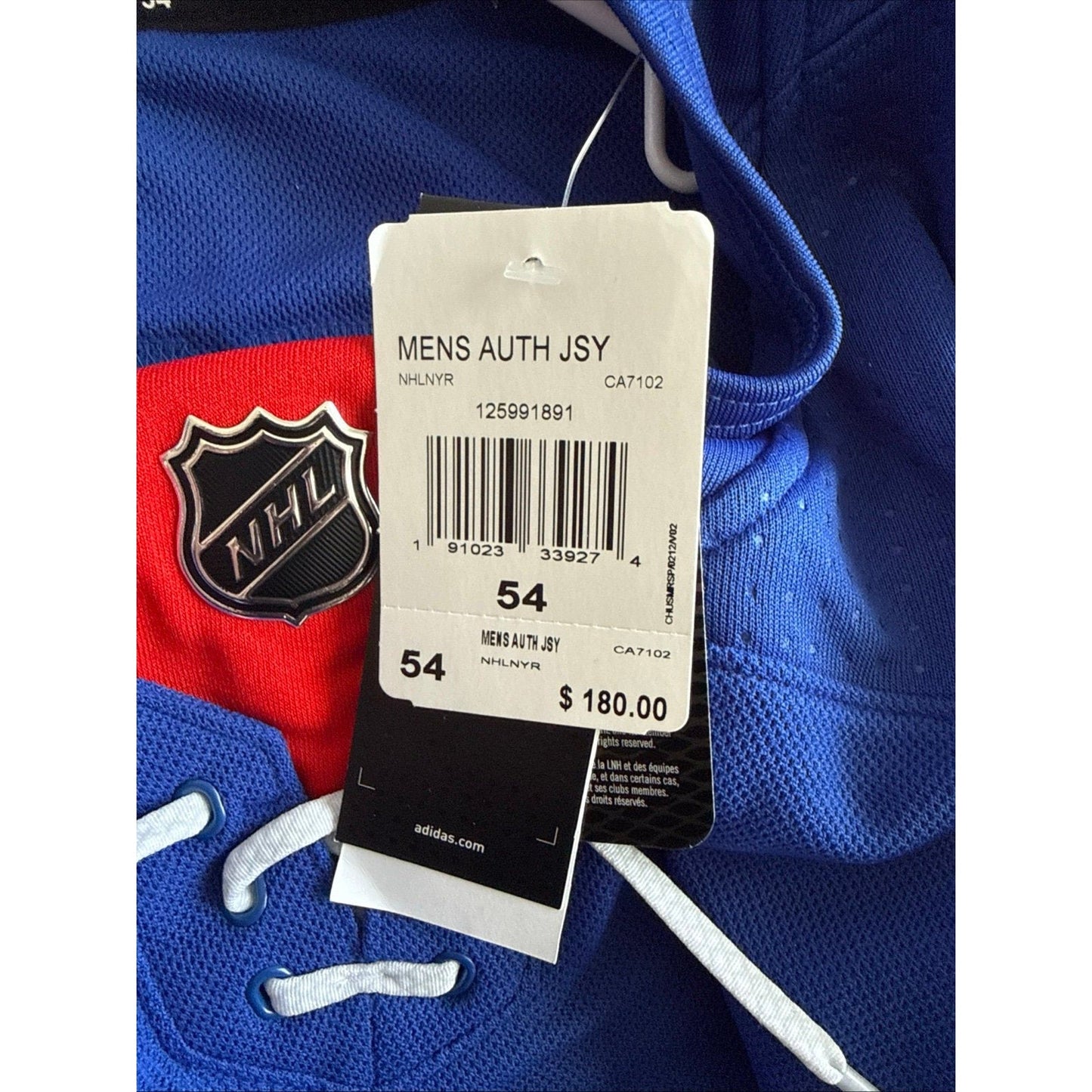 Men’s adidas Ryan Reaves 75 Signed New York Rangers Jersey Sz 54 - NWT RARE - Kyle’s Football Cards
