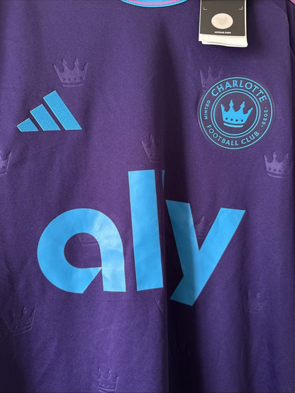 Men’s Adidas Scott Arfield 37 Charlotte FC Jersey Authentic 2023/2024 Sz M NWT - Kyle’s Football Cards