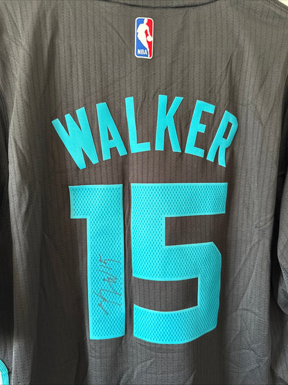 Men’s adidas Signed Kemba Walker 15 Hornets Rev30 Sleeved Jersey Sz XL - NWT - Kyle’s Football Cards