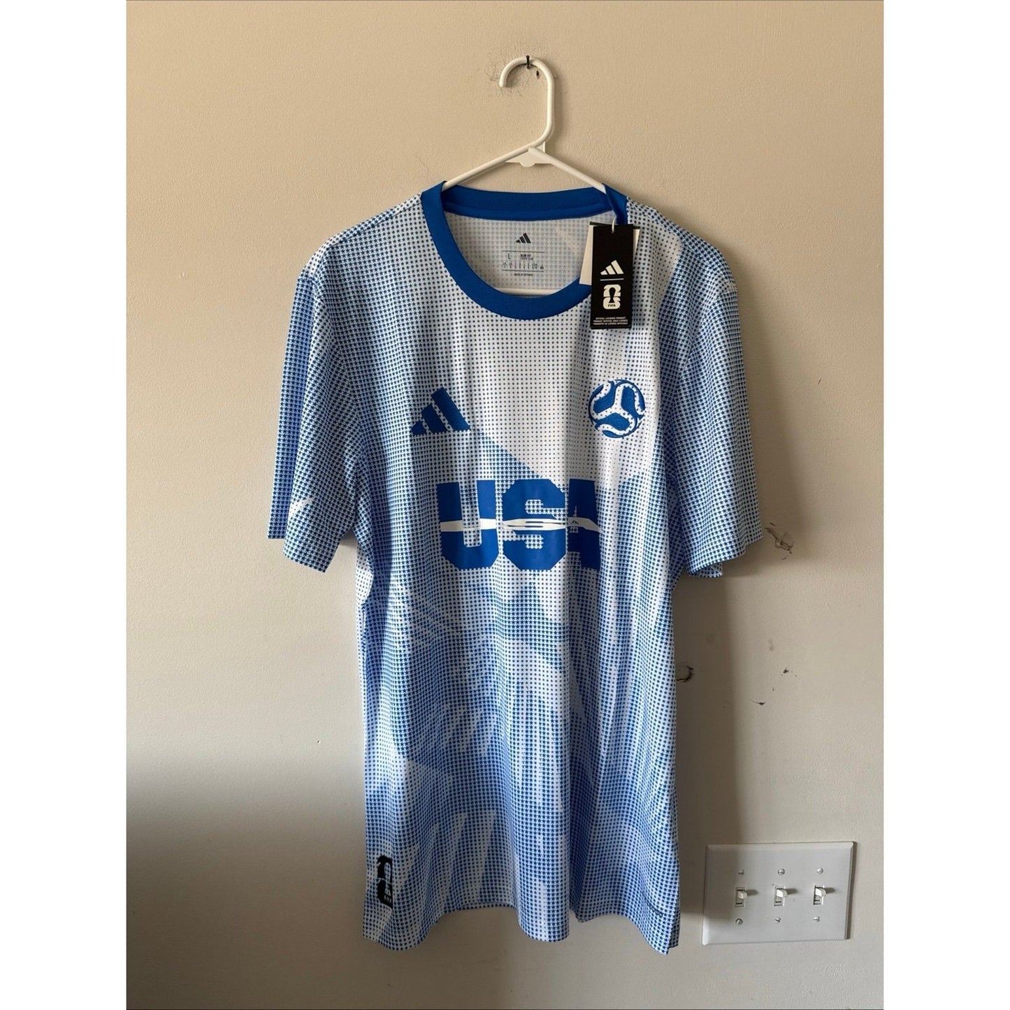 Men’s adidas Team USA 2026 World Cup Soccer Jersey Sz L - Blue NWT RARE - Kyle’s Football Cards