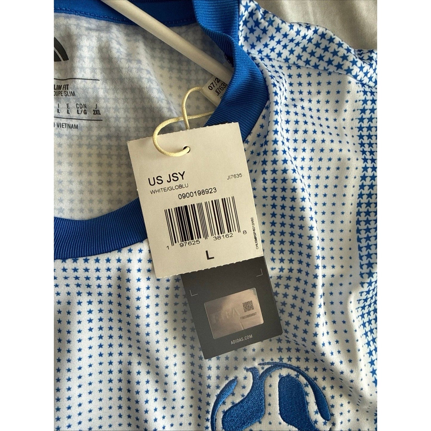 Men’s adidas Team USA 2026 World Cup Soccer Jersey Sz L - Blue NWT RARE - Kyle’s Football Cards