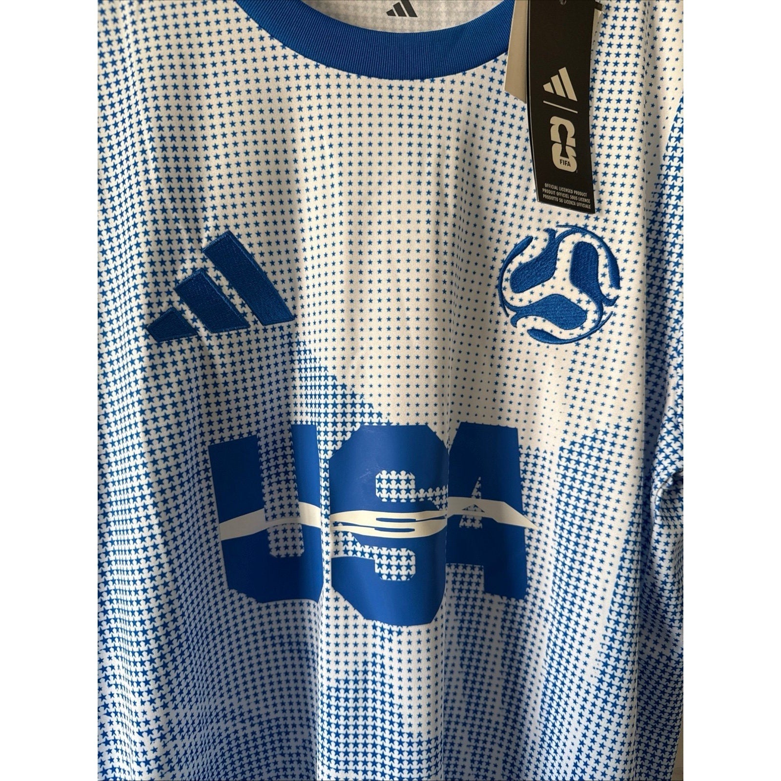 Men’s adidas Team USA 2026 World Cup Soccer Jersey Sz S - Blue NWT RARE - Kyle’s Football Cards