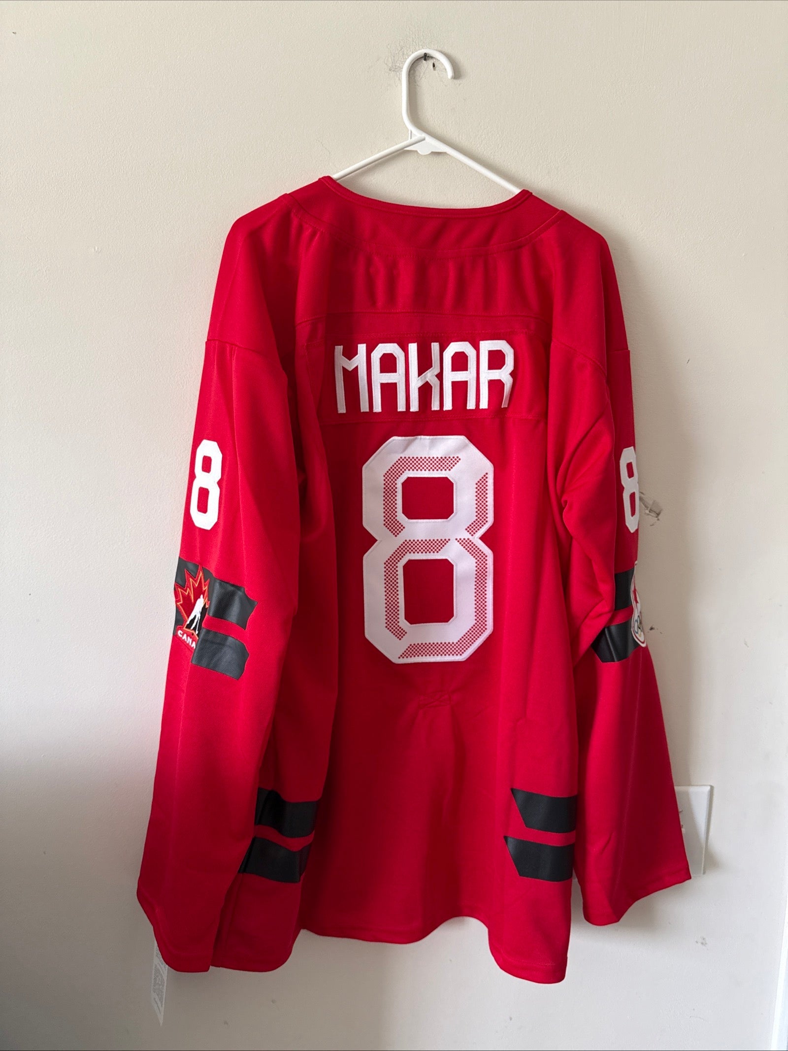 Men’s Bauer Cale Makar 8 Team Canada 2026 Winter Olympics Jersey Sz XL - RARE - Kyle’s Football Cards